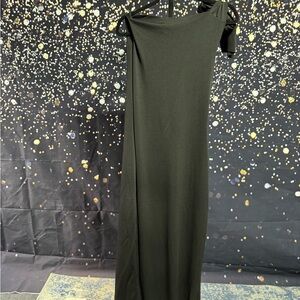 Commense Black Maxi Dress L NWT